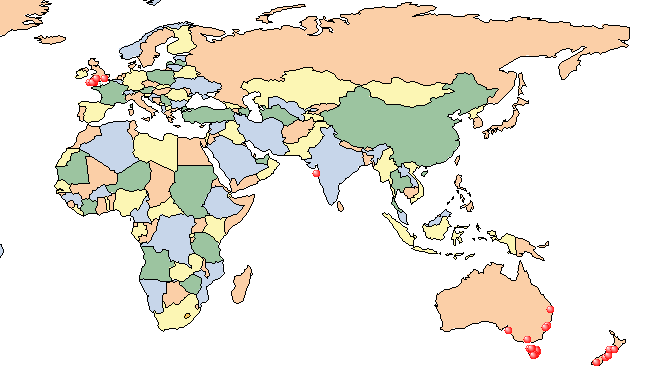 global map for Crockers